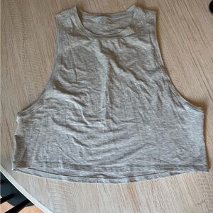 lululemon athletica Light Gray Tank Top size 6 like new